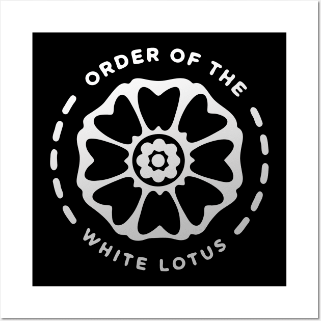 order of white lotus Wall Art by The Tee Tree